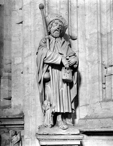 Statue en pierre : Saint Jacques