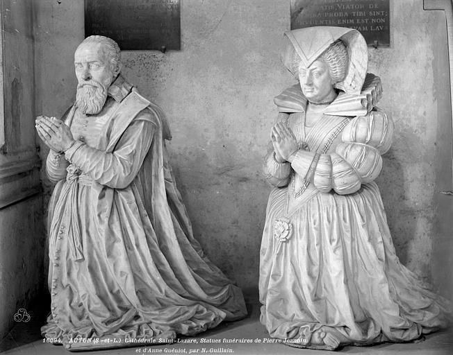 Statues funéraires de Pierre Jeannin et d'Anne Queniot