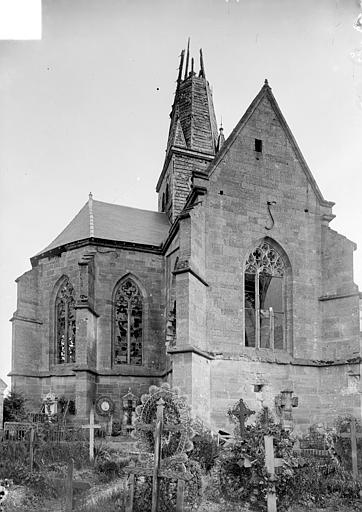 Abside et transept nord, côté nord