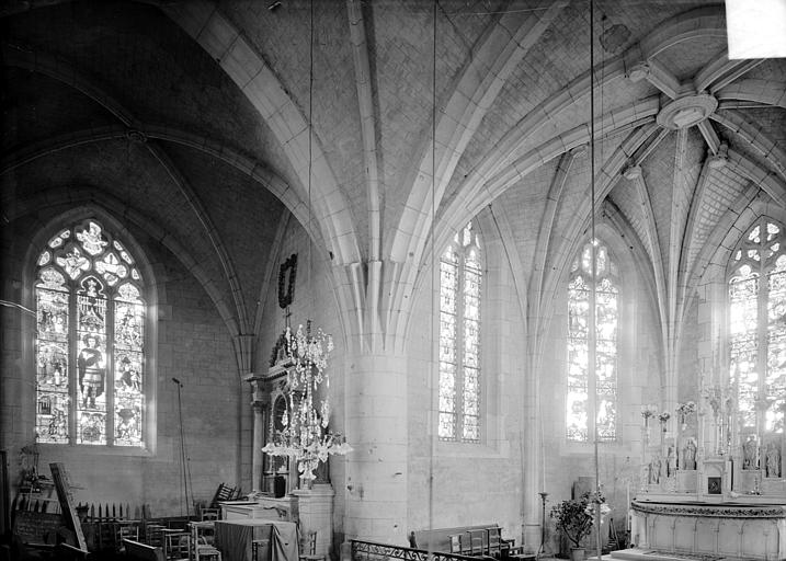 Vue intérieure du choeur et du transept nord