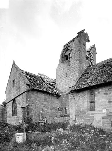 Façade nord : Clocher et transept