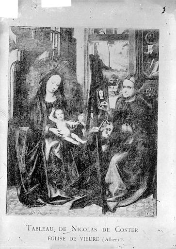 Reproduction d'un tableau : saint Luc peignant la Vierge