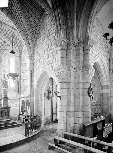 Vue intérieure du transept sud et du choeur