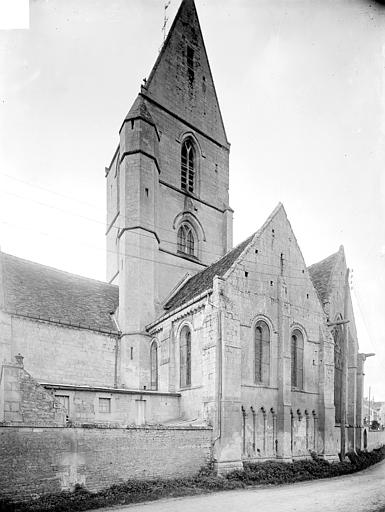 Façade sud : Clocher et abside