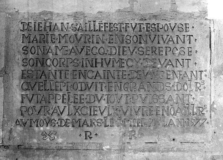 Inscription funéraire. Inscription funéraire