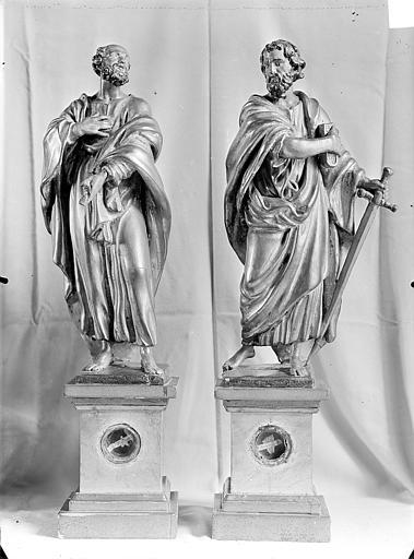 Statuettes de reliquaire : Saint Pierre et saint Paul