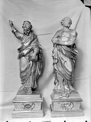 Statuettes de reliquaire : Saint Pierre et saint Paul