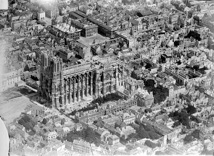 Quartier de la cathédrale, côté sud-ouest : vue aérienne