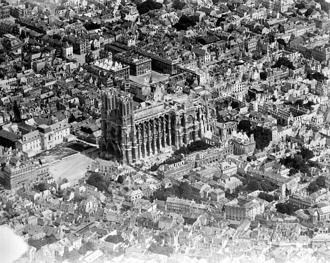 Quartier de la cathédrale, côté sud-ouest : vue aérienne