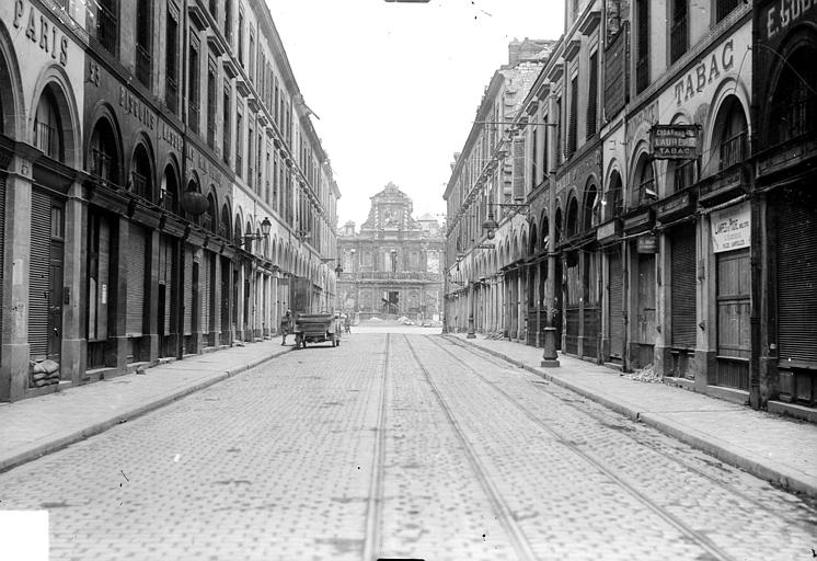 Vue générale prise d'une rue