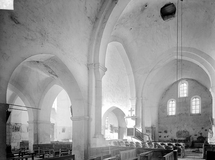 Vue intérieure du transept, vers le nord-ouest