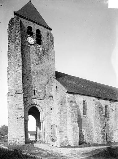 Façade sud : Clocher