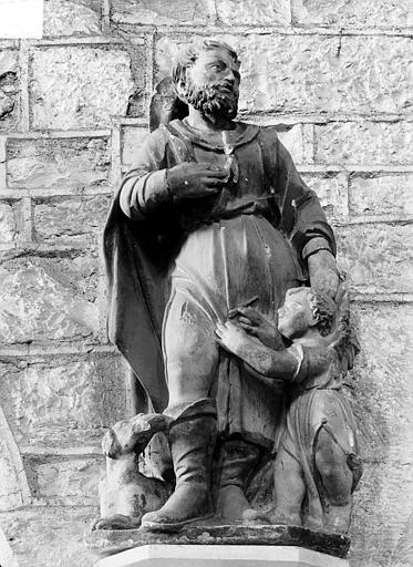 Statue en pierre : saint Roch - © Ministère de la Culture (France), Médiathèque du patrimoine et de la photographie, diffusion RMN-GP