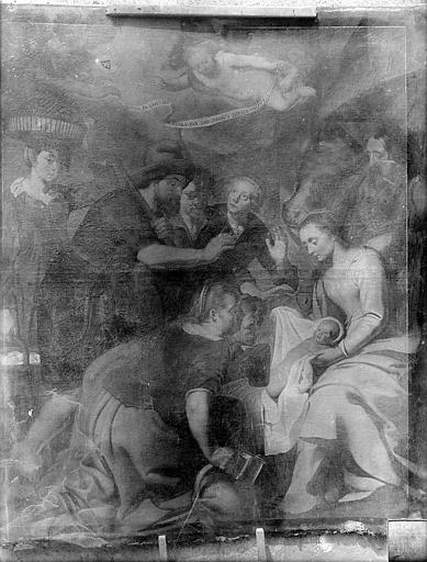 Peinture sur toile : Adoration des bergers