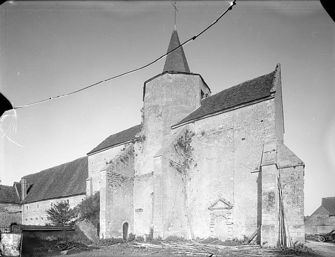 Eglise - Ensemble sud-ouest : Transept et clocher