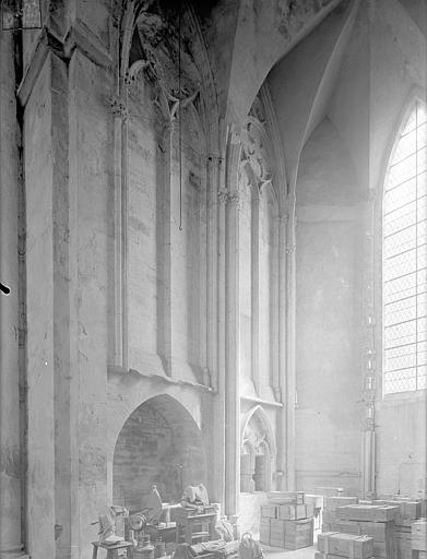 Eglise : Vue intérieure de la chapelle Saint-Martin, vers le nord-est (abside du grand transept sud)