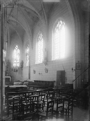 Vue intérieure du choeur vers le sud-est