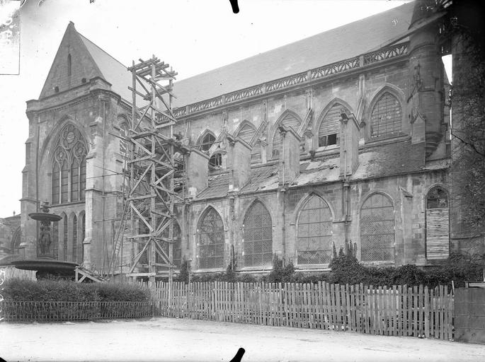 Façade latérale, partie