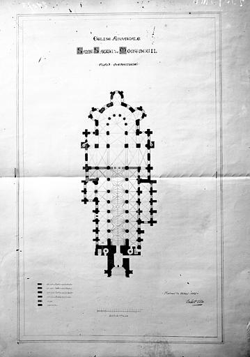 Plan d'architecte ; Relevé C.E.