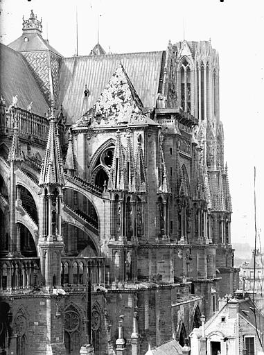 Arcs-boutants de l'abside et transept, au nord