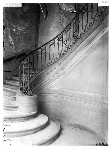 Rampe d'escalier en fer