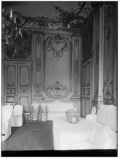 Vue intérieure du Grand salon et des boiseries