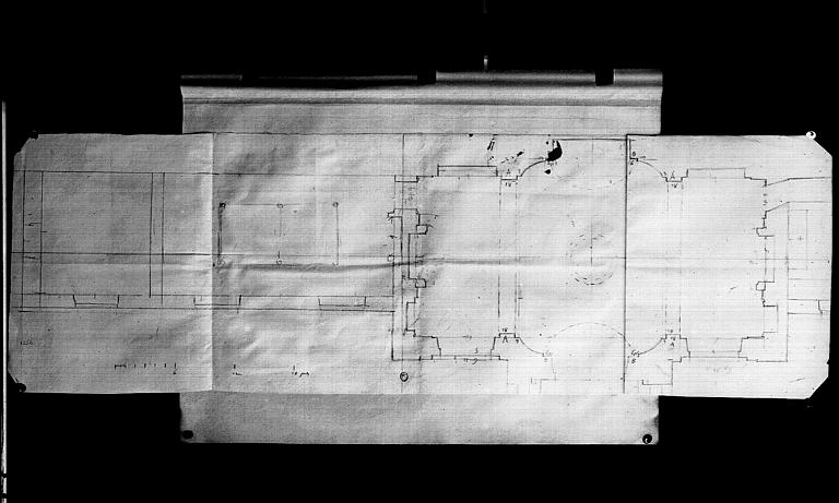 Salon au bout de la chapelle, plan