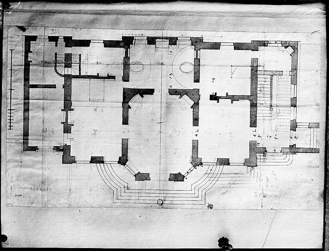 Pavillon des Bains, plan