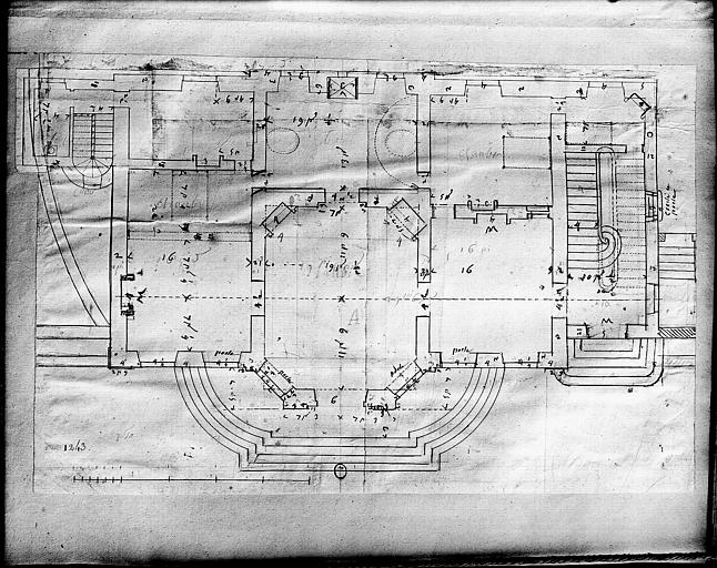 Pavillon des Bains, plan