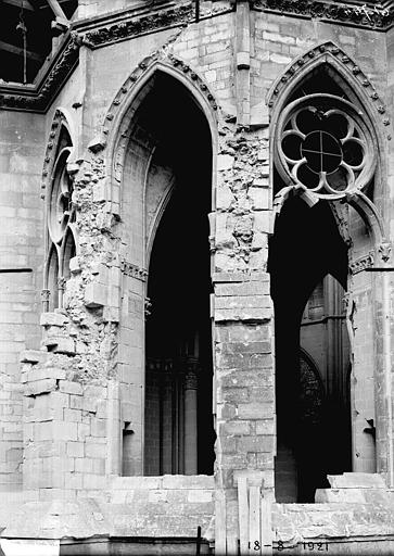 Chapelle absidiale Saint-Nicolas, extérieur au sud, avant consolidation