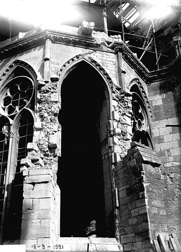 Chapelle absidiale Saint-Nicolas, extérieur au sud, avant consolidation