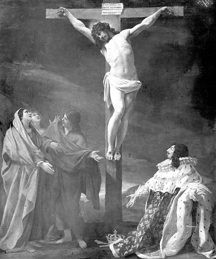 Tableau : crucifixion, le Voeu de Louis XIII