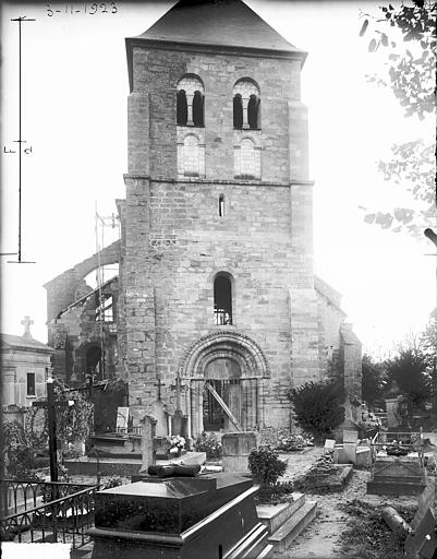 Façade ouest, travaux de refection