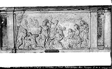 Bas-relief : Adoration des Mages