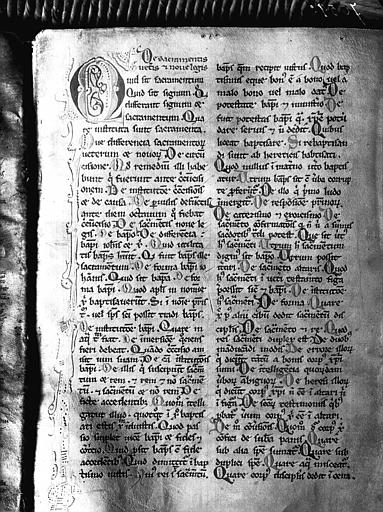 Manuscrit, feuille