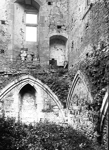 Ruines, détail d'angle intérieur