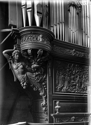 Buffet d'orgue : Cariatide