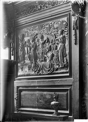 Buffet d'orgue : Bas-relief