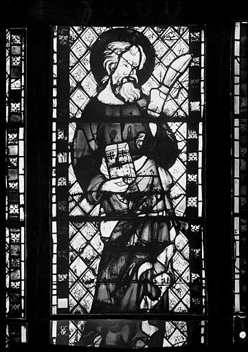 Vitrail du choeur, 16e fenêtre haute : Saint Bartholomé