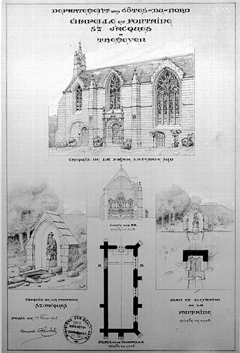 Perspective, coupe et plan