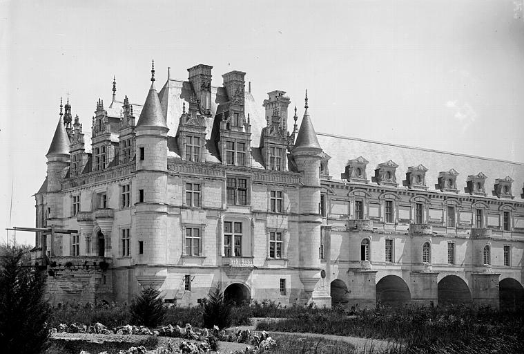 Château de Bohier et grande galerie, côté nord-ouest