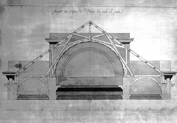 Dessin de la charpente