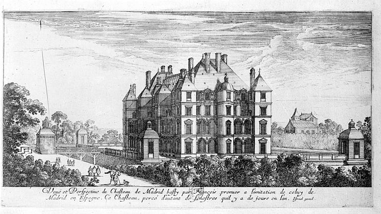 Vue et perspective du château