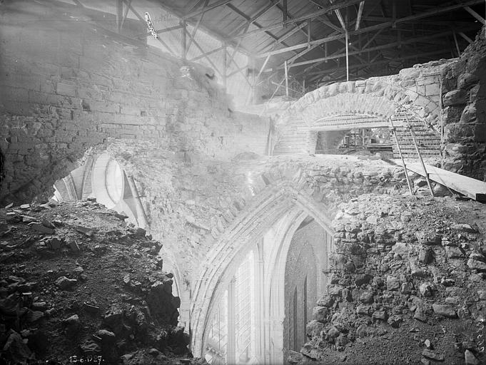 Croisée du transept, dessus des voûtes pris de l'angle sud-est