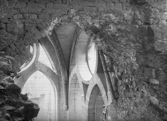 Bras sud du transept, détail de la voûte de la deuxième travée