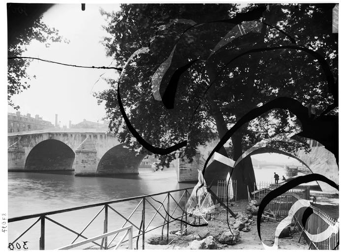 Vue des arches du pont