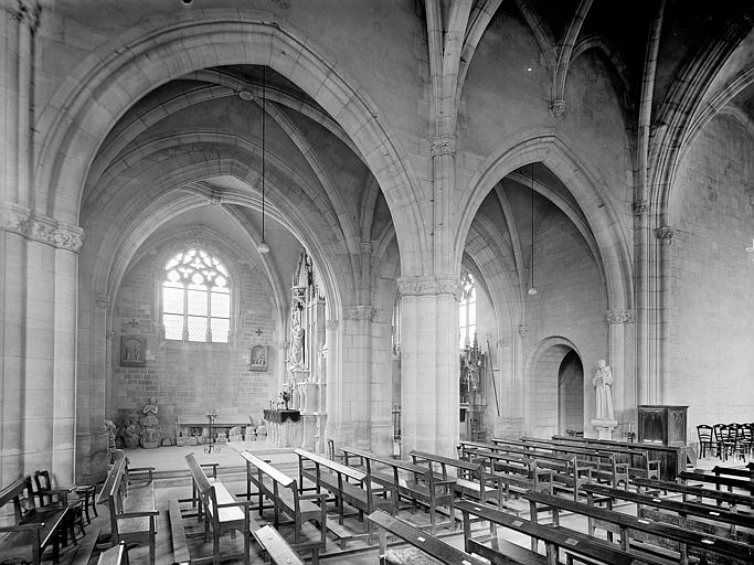 Intérieur des chapelles latérales nord