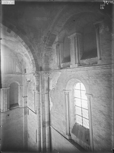 Fouille de Cluny, grand transept, vue prise de l'échafaudage vers le sud-ouest