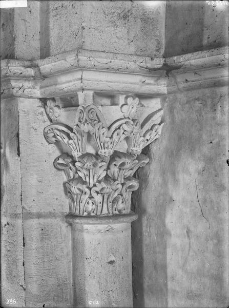 Fouille de Cluny, chapiteaux du grand transept (C112)