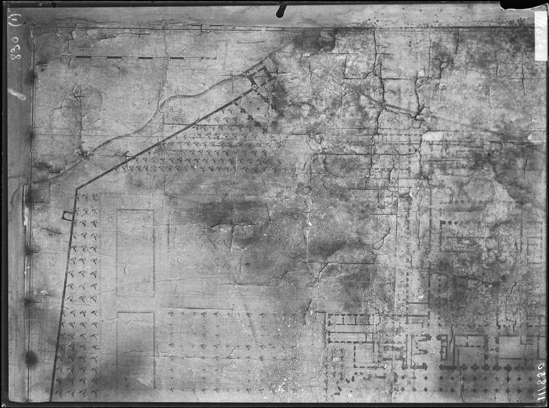 Fouille de Cluny, plan de cadastre vers 1750 (1)